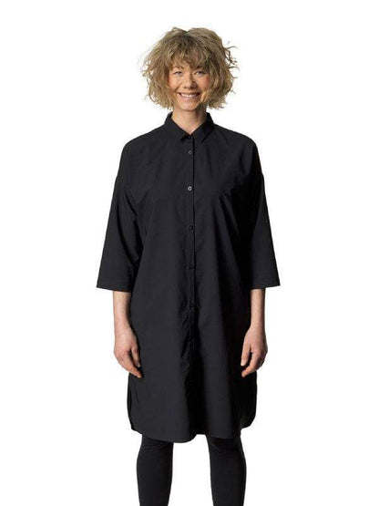Women's Route Shirt Dress #True Black [169794]｜HOUDINI