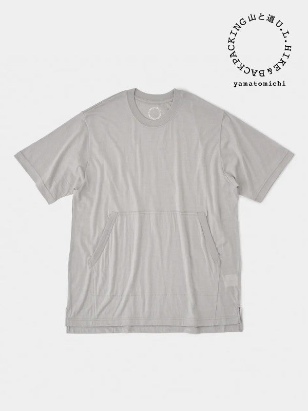 100% Merino Light Kangaroo Pocket #Silver Cloud｜山と道 – moderate