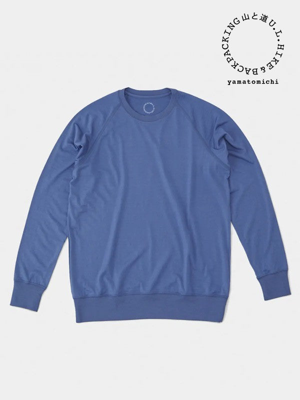 100% Merino Pullover #Jay Blue｜山と道 – moderate