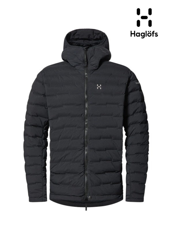 Spitz Down Hood Men #True Black [607459]｜HAGLOFS – moderate