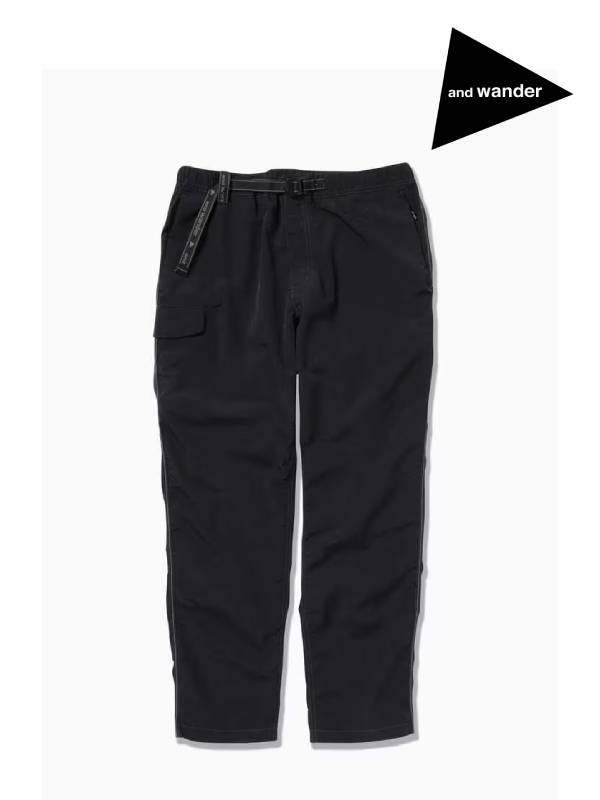 Ny taffeta hiker pants #010/black [4152139]｜and wander