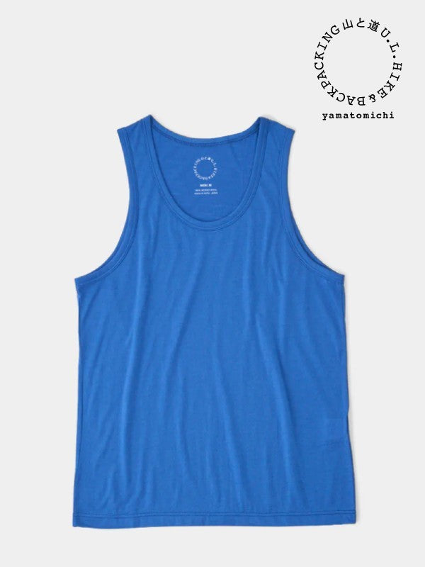 Men's 100% Merino Light Tank #Cobalt Blue｜山と道 – moderate