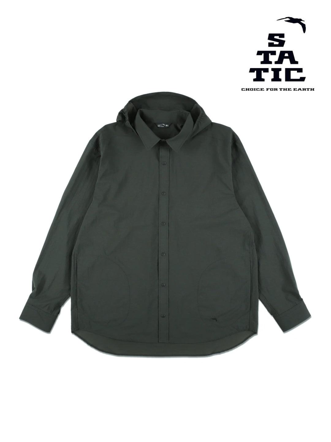 Merced River Hood Shirts #Off Black [35202]｜STATIC – moderate