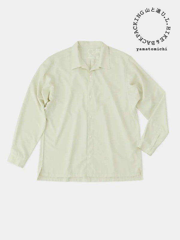 Bamboo Shirt #White Mint｜山と道 – moderate