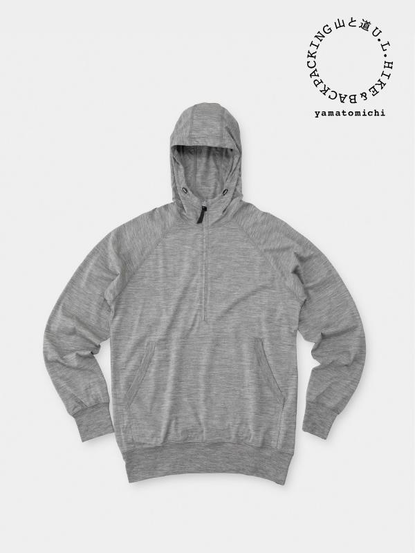 100% Merino Hoody #Gray Marl – moderate