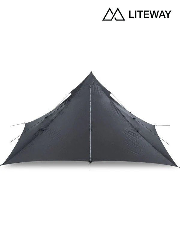 PYRAOMM SOLO TARP #Black [pyra solo blk]｜LITEWAY – moderate