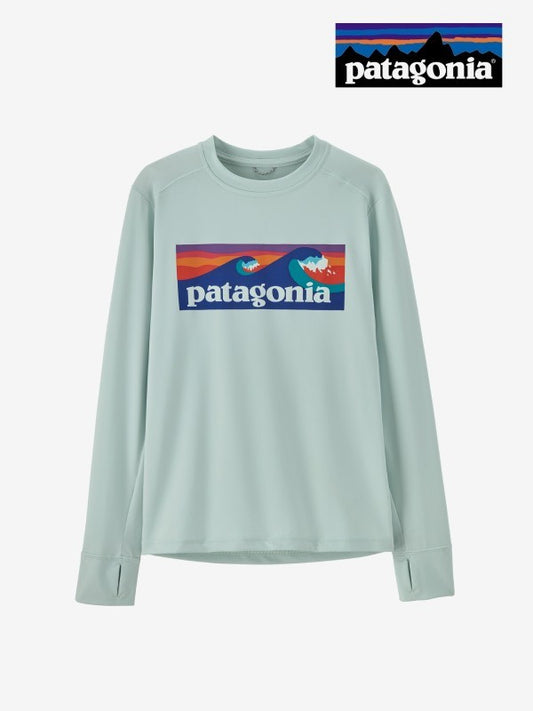 Kids' Long-Sleeved Capilene Silkweight UPF T-Shirt #BLWG [62385]｜patagonia