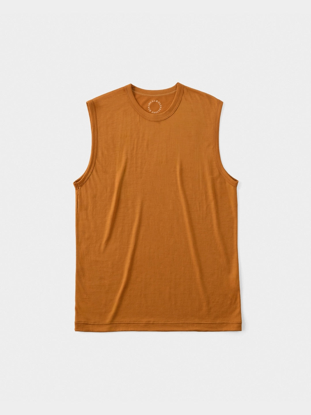Men's 100% Light Merino Sleeveless #Cinnamon｜山と道 – moderate