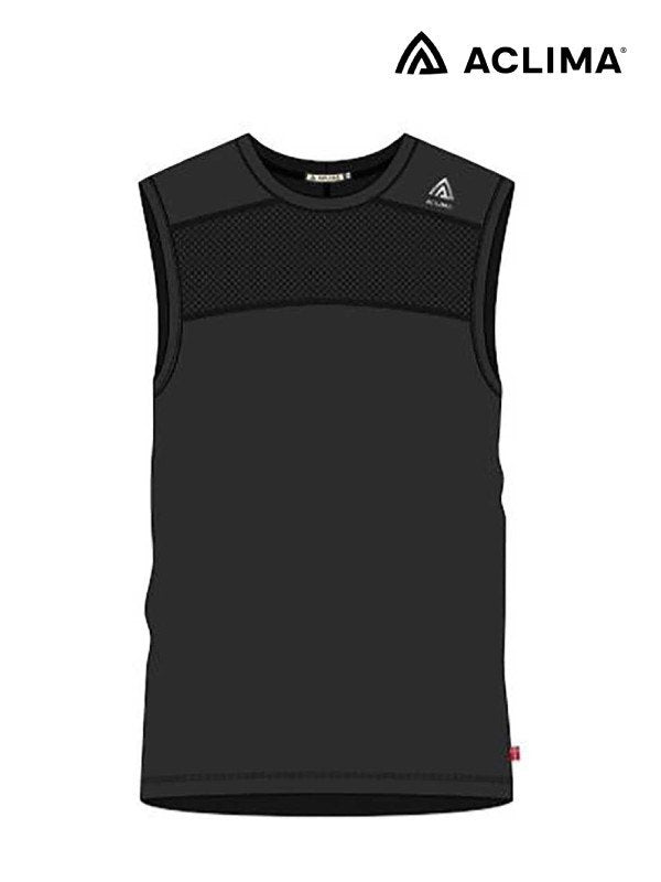 LightWool Sports Singlet [M] #Jet Black [106824]｜ACLIMA – moderate