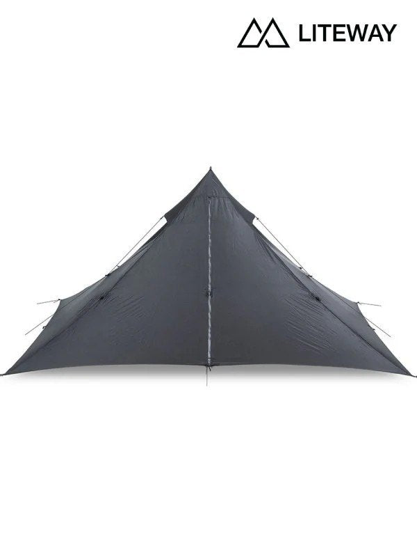 PYRAOMM DUO TARP #Black [pyra duo blk]｜LITEWAY – moderate