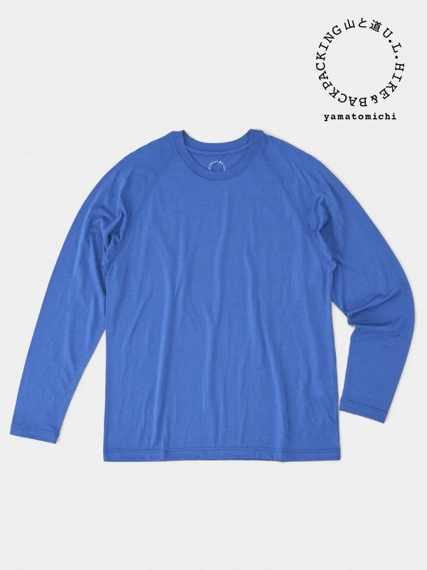 100% Merino Light Long Sleeve #Cobalt Blue｜山と道 – moderate