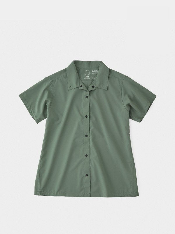 Women's UL Short Sleeve Shirt #Slate Green｜山と道 – moderate
