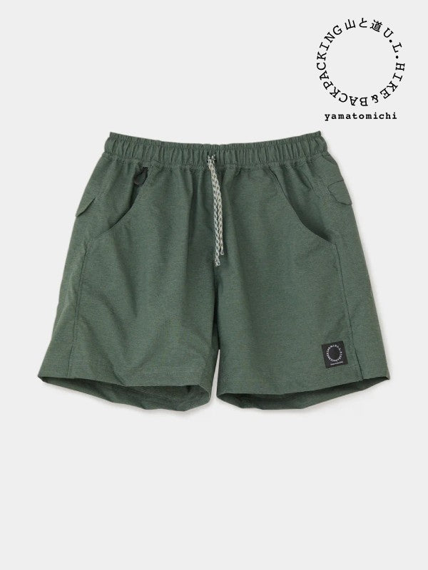 Men's Light 5-Pocket Shorts #Green Haze｜山と道 – moderate