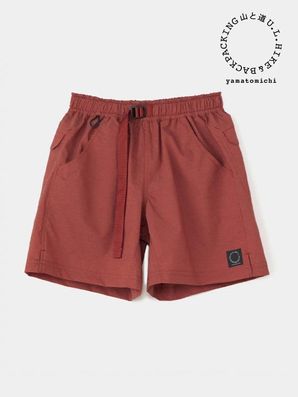 Men's 5-Pocket Shorts Light #Brick Red｜山と道 – moderate