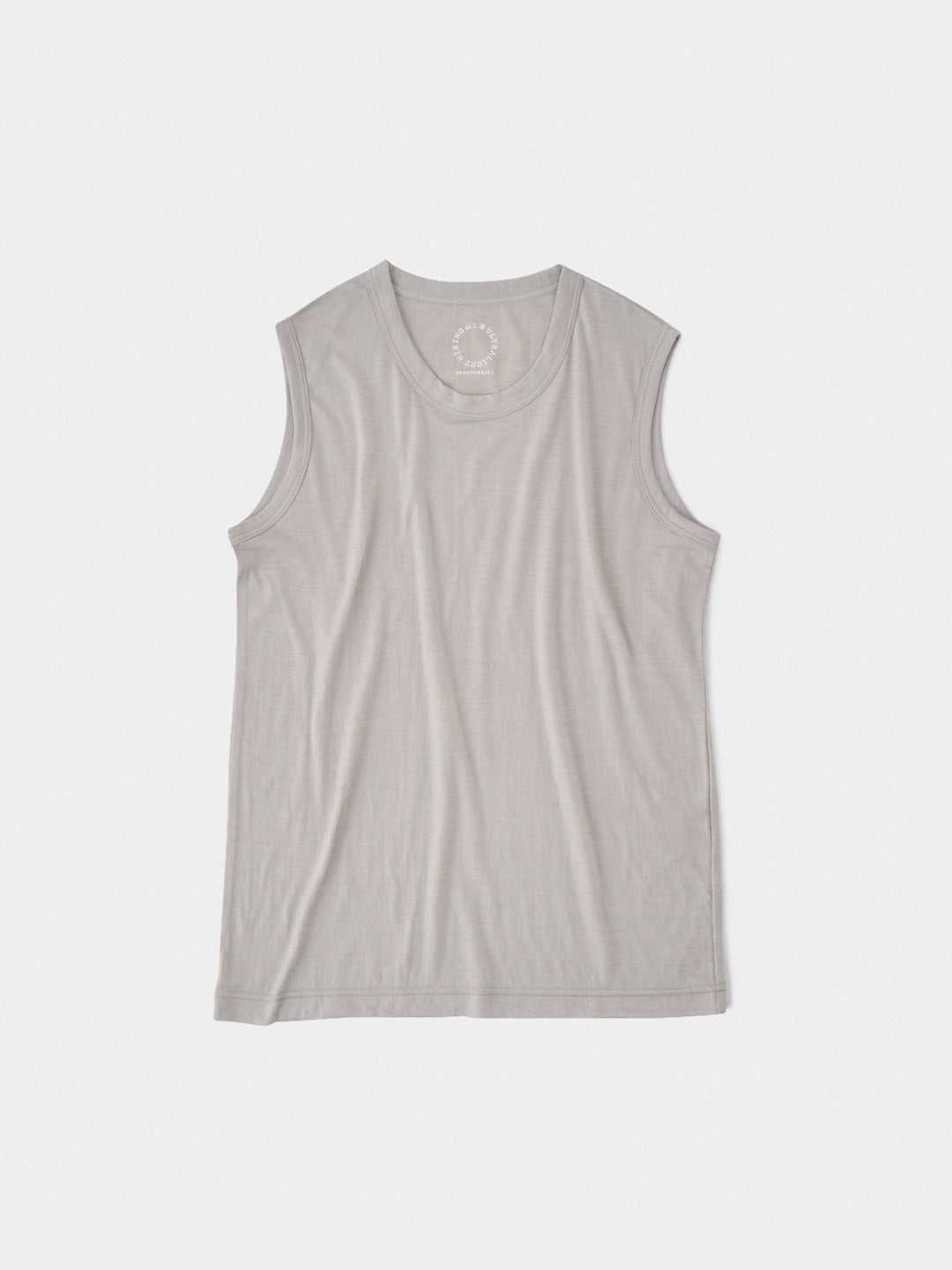 山と道 100% Light Merino Sleeveless L Women's 100% Light Merino Sleeveless #Silver Cloud｜山と道 – moderate
