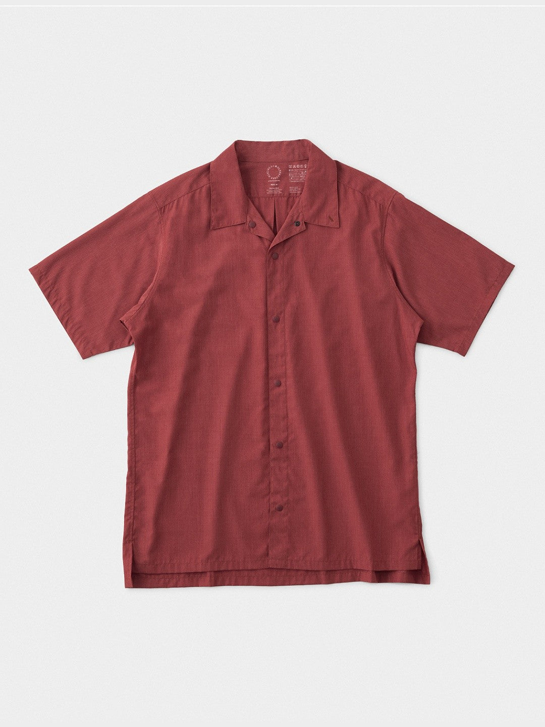 山と道 Bamboo Short Sleeve Shirt Mサイズ 2019年 Men's Bamboo Short Sleeve Shirt #Red Dahlia｜山と道 – moderate