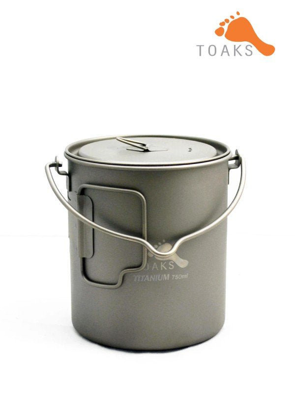 Titanium Pot 750ml With Bail Handle [POT-750-BH] _ TOAKS