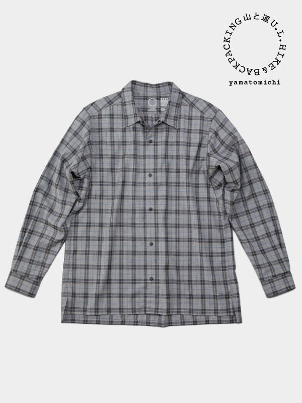 山と道｜ヤマトミチ Merino Shirt (unisex) #Gray Check – moderate