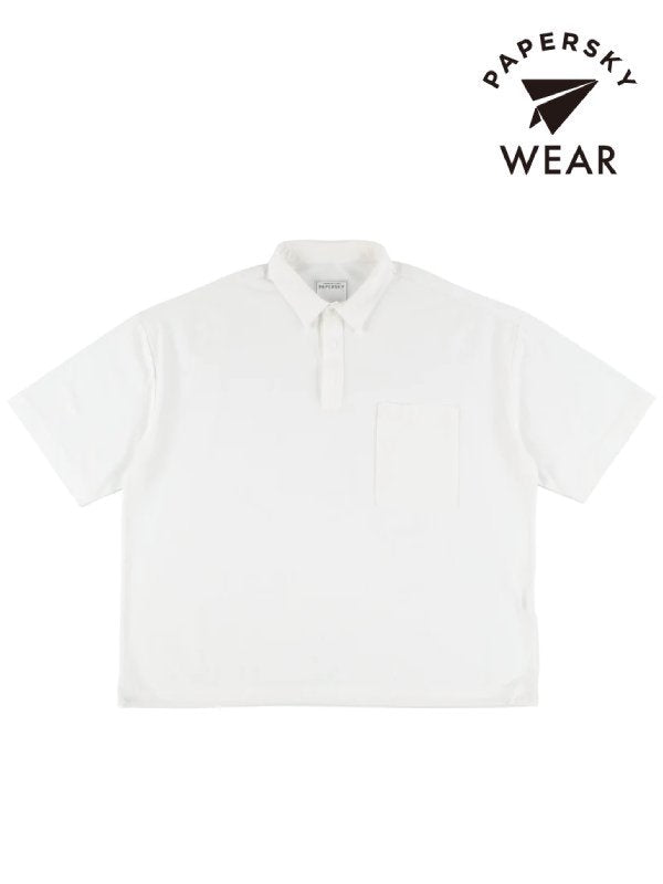 PAPERSKY WEAR｜ペーパースカイウェア DRY&EASY BIG POLO #WHITE