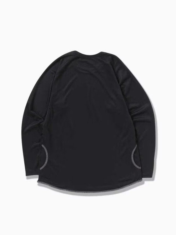 Women's power dry jersey raglan LS T #black [5743264029] ｜andwander