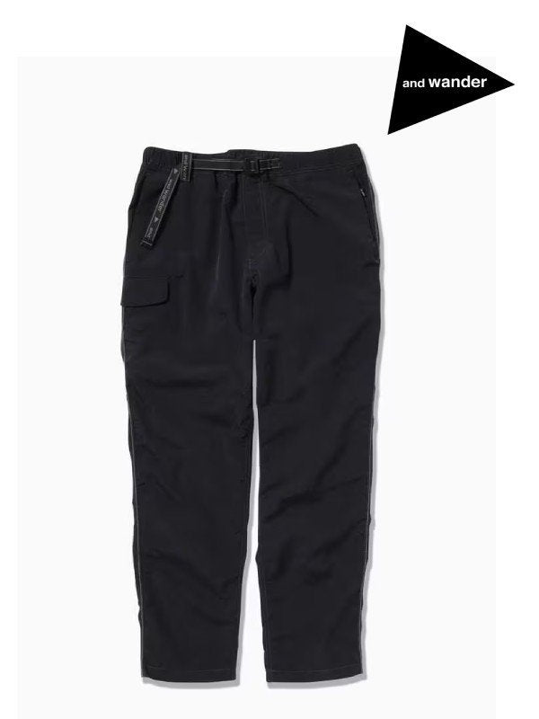 andwander｜アンドワンダー Ny taffeta hiker pants #black [5743252037] – moderate