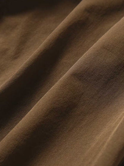 Women's light w cloth pants #brown [5743282072] ｜andwander