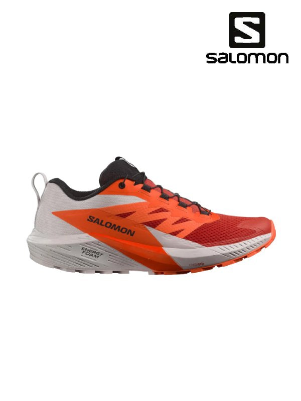 SALOMON｜Salomon SENSE RIDE 5 #Lunar Rock/S Orange/F Red
