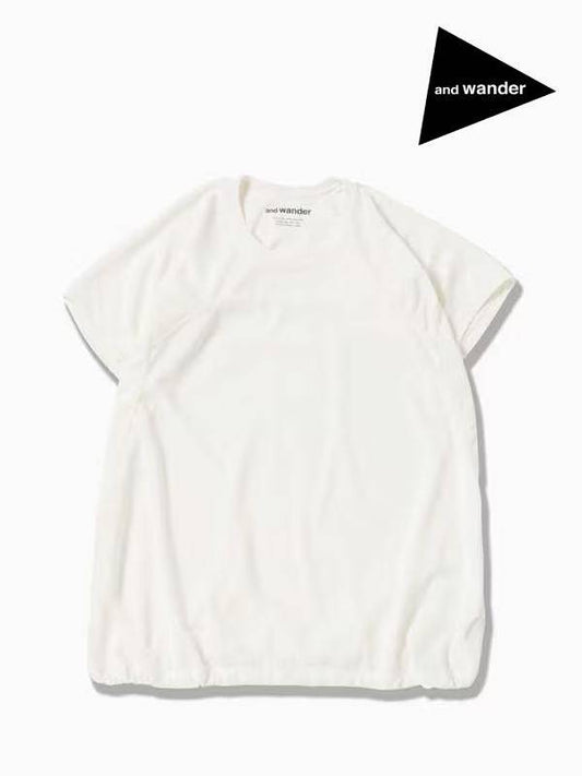 Women's power dry jersey SS T #031/off white [4164137]｜and wander