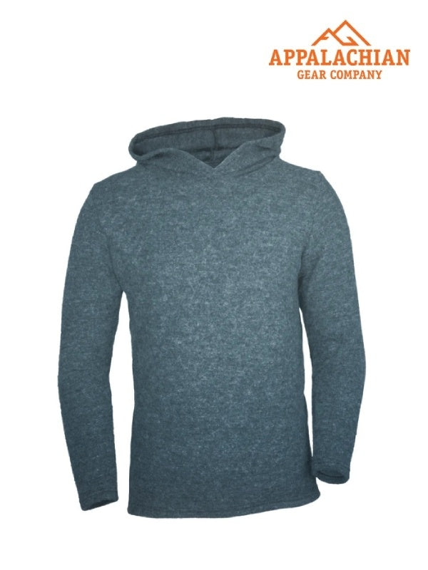 appalachian gear M's All-Paca フリースフーディー #Granite Blue|Appalachian Gear Company