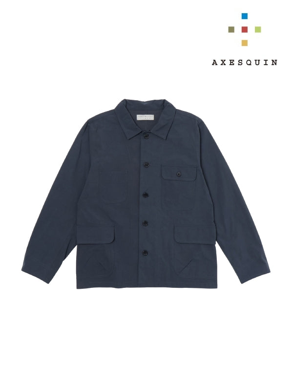 ヴィンテージナイロンのカバーオール #アオニビ [021104]｜AXESQUIN