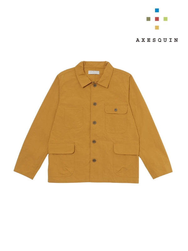 ヴィンテージナイロンのカバーオール #カラシイロ [021104]｜AXESQUIN