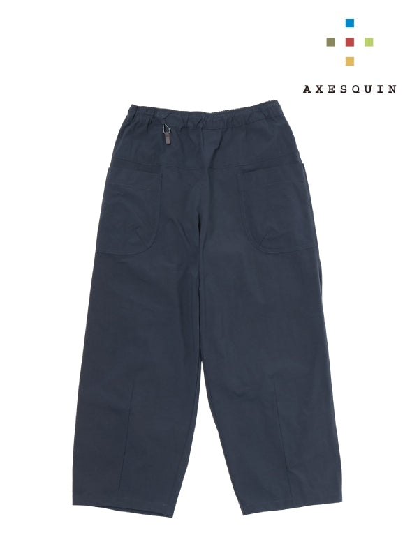 ヴィンテージナイロンのカーブパンツ #アオニビ [022040]｜AXESQUIN