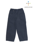 ヴィンテージナイロンのカーブパンツ #アオニビ [022040]｜AXESQUIN