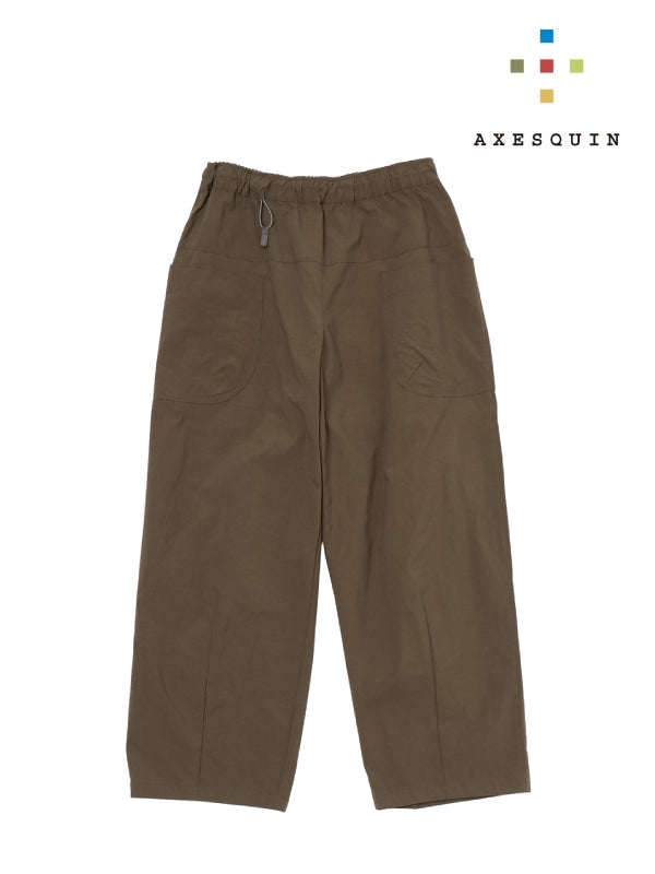 ヴィンテージナイロンのカーブパンツ #センザイチャ [022040]｜AXESQUIN