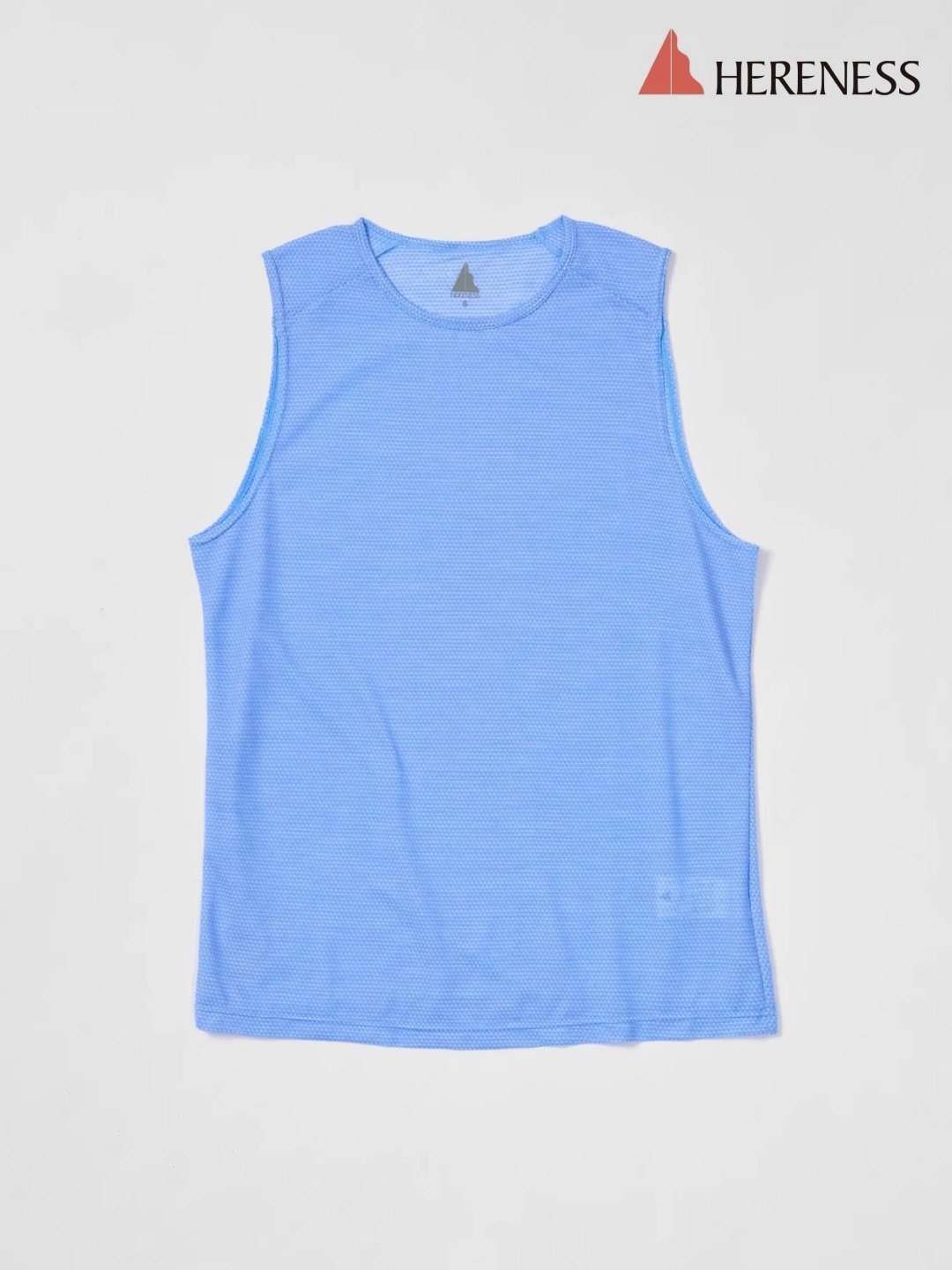 Wool Mesh Tank #LAKE BLUE｜HERENESS – moderate