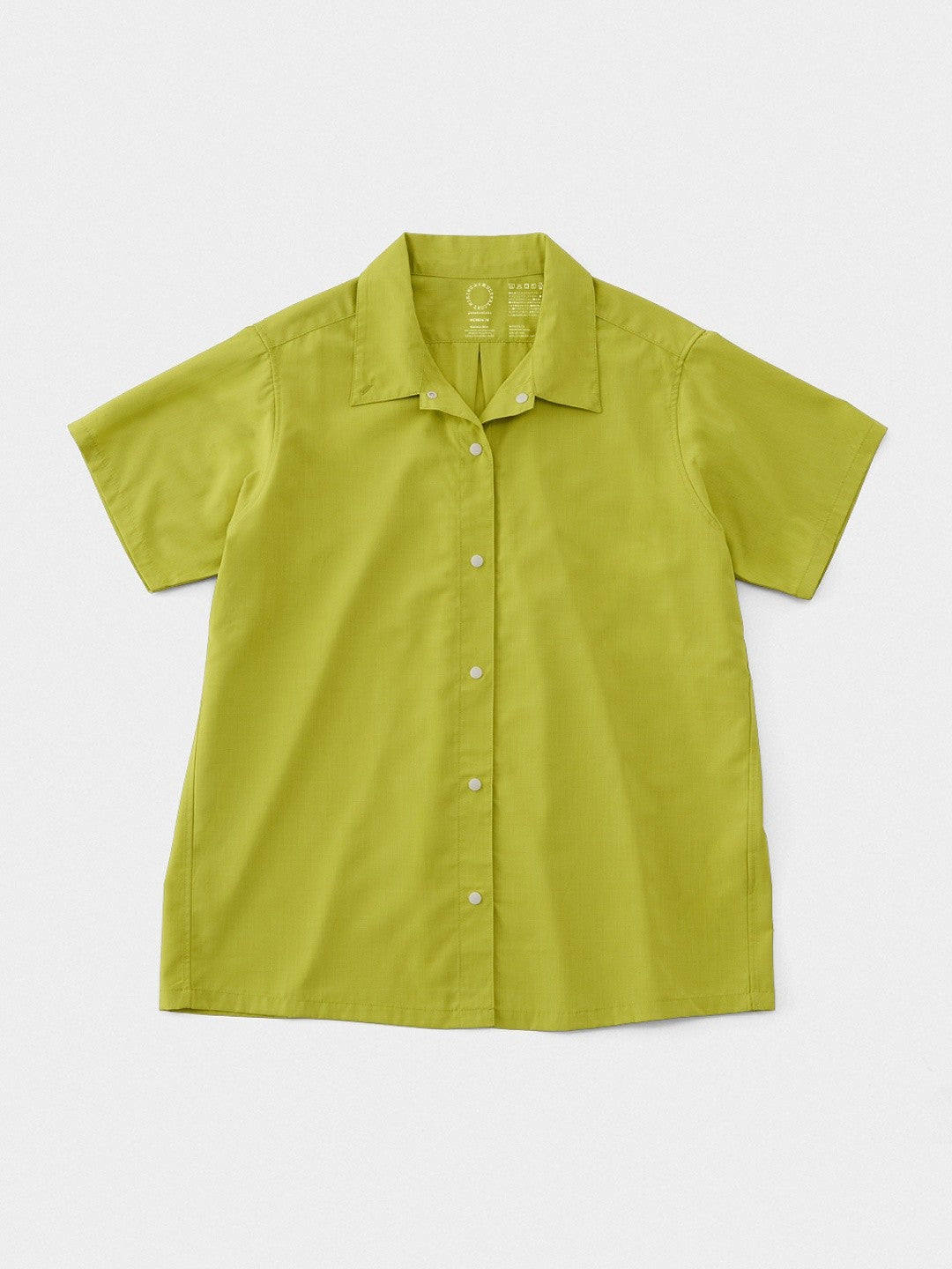 Women's Bamboo Short Sleeve Shirt #Lemon Grass｜山と道