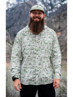 TRIPLE CROWN BUTTON DOWN LONG SLEEVE #Trail Madness Green｜Jolly Gear