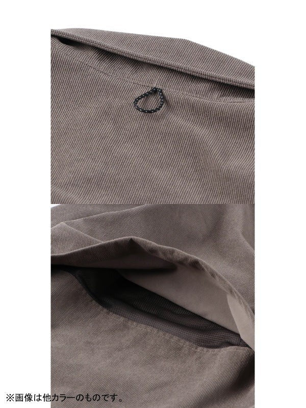 HIKE&BIKE CAVE CORDUROY BIG SHIRT #01BLK [PS232008]｜PAPERSKY WEAR