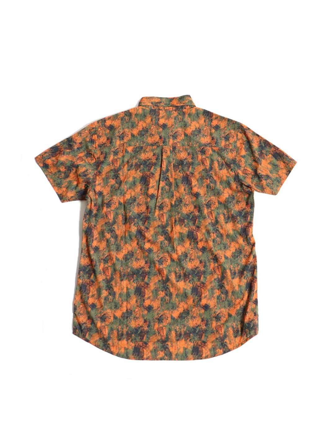 TRIPLE CROWN ZIP DOWN SHORT SLEEVE #ABSTRACT ORANGE CAMO [TC’BD-USS]｜Jolly Gear
