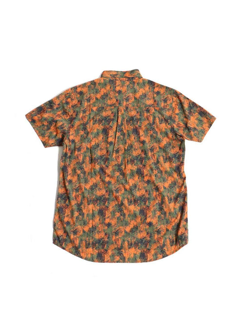 TRIPLE CROWN ZIP DOWN SHORT SLEEVE #ABSTRACT ORANGE CAMO [TC’BD-USS]｜Jolly Gear