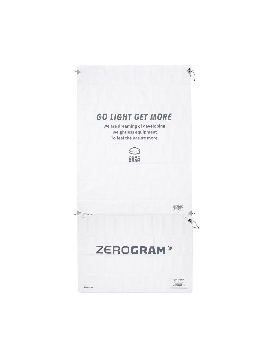 Tybek UL Mat M #WHITE [ZU2MTX2601]｜ZEROGRAM