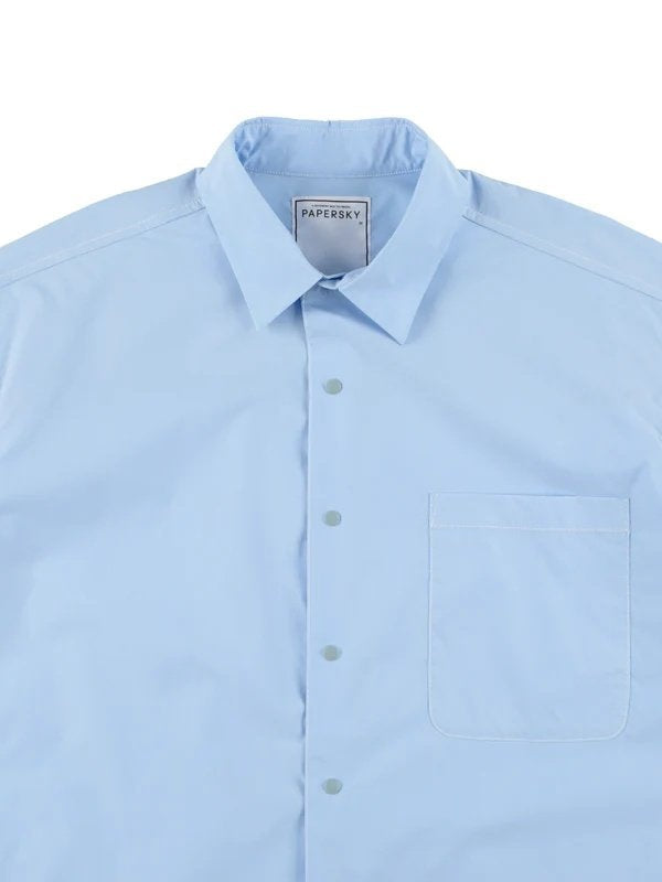 HIKE&BIKE CAVE BIG HALF SHIRTS #SAX [PS231311-2]｜PAPERSKY WEAR