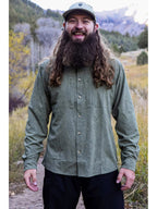 TRIPLE CROWN BUTTON DOWN LONG SLEEVE #Green Topo｜Jolly Gear