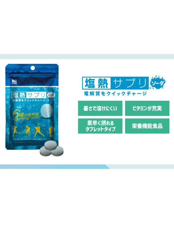 塩熱サプリ ソーダ [22221]｜ミドリ安全