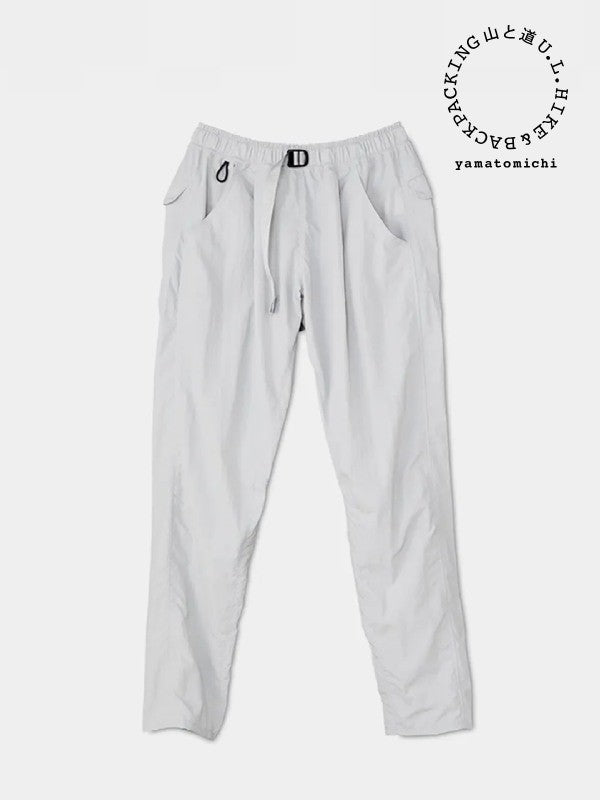 Men's One Tuck 5-Pocket Pants #Glacier White｜山と道