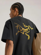 Kragg Cotton Logo SS M #24K Black [X00000846405]｜ARC'TERYX