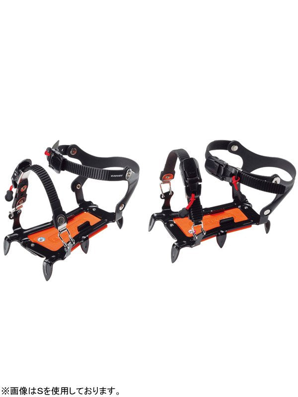 Width-adjustable 6-prong crampons [EBY015] | EVERNEW