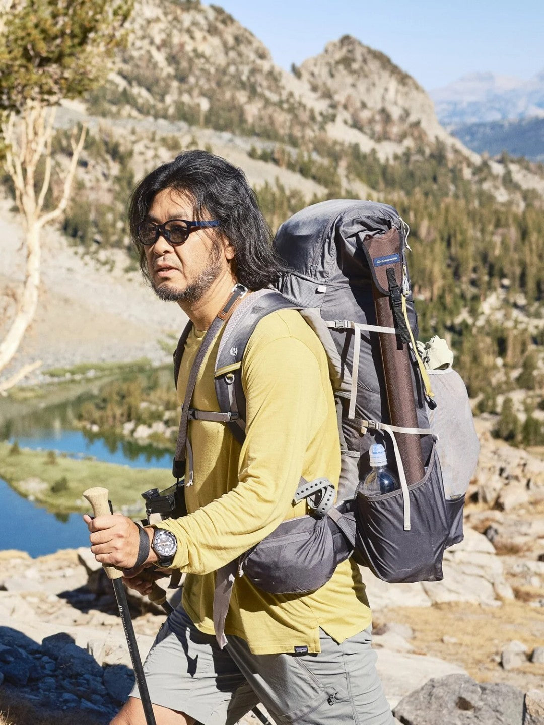 MILLBRAE #NAVY/Lt.GY LOCK TEMPLE NAVY｜FLOAT