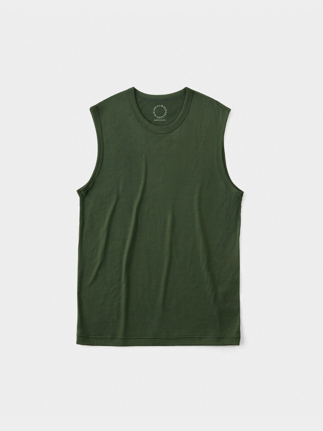 Men's 100% Light Merino Sleeveless #Charcoal｜山と道 – moderate