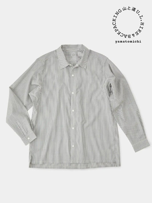 Merino Shirt #Black Stripe｜山と道